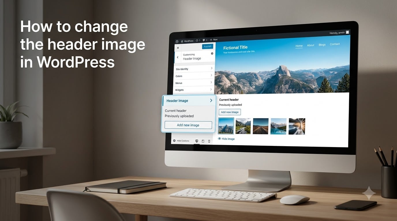 How to change the header image in WordPress
