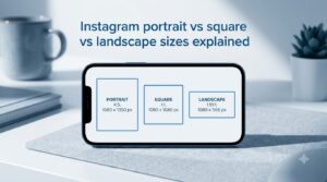 Instagram portrait vs square vs landscape sizes explained