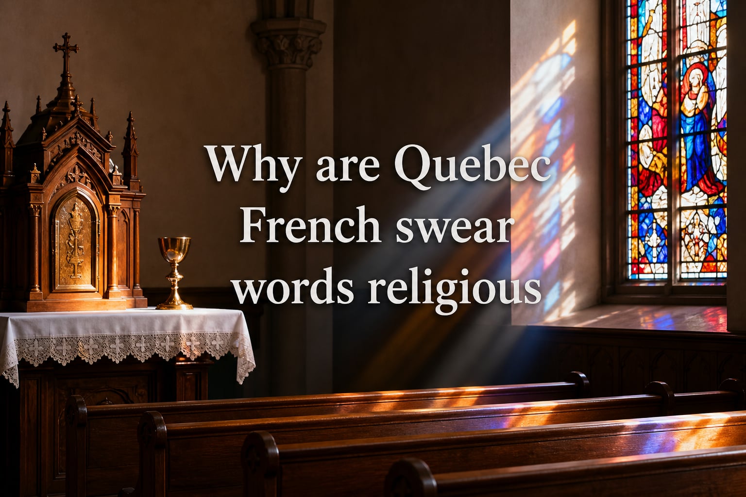 Why are Quebec French swear words religious