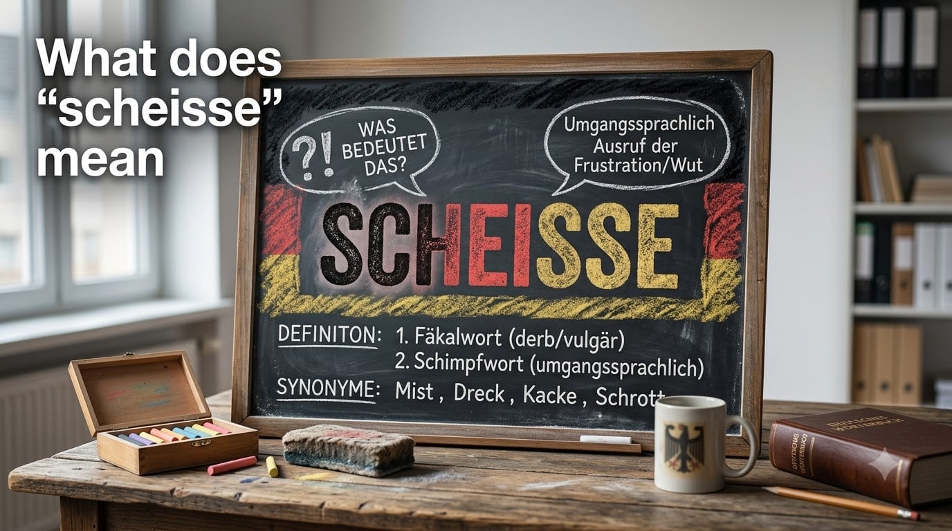 What does "scheisse" mean