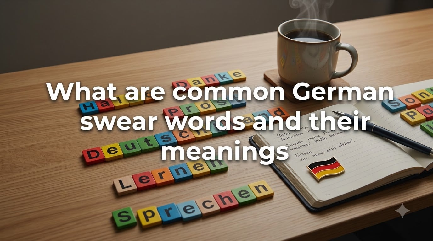 What are common German swear words and their meanings
