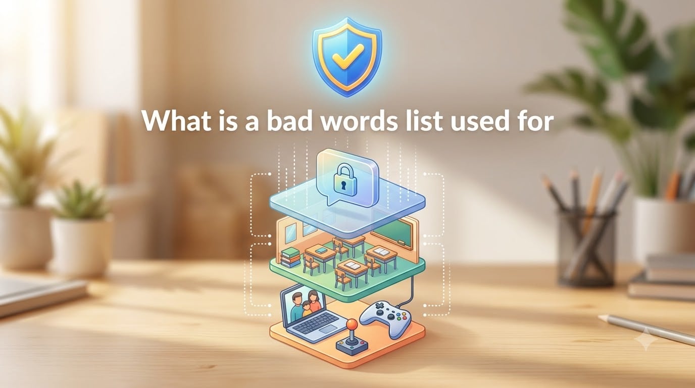 What is a bad words list used for