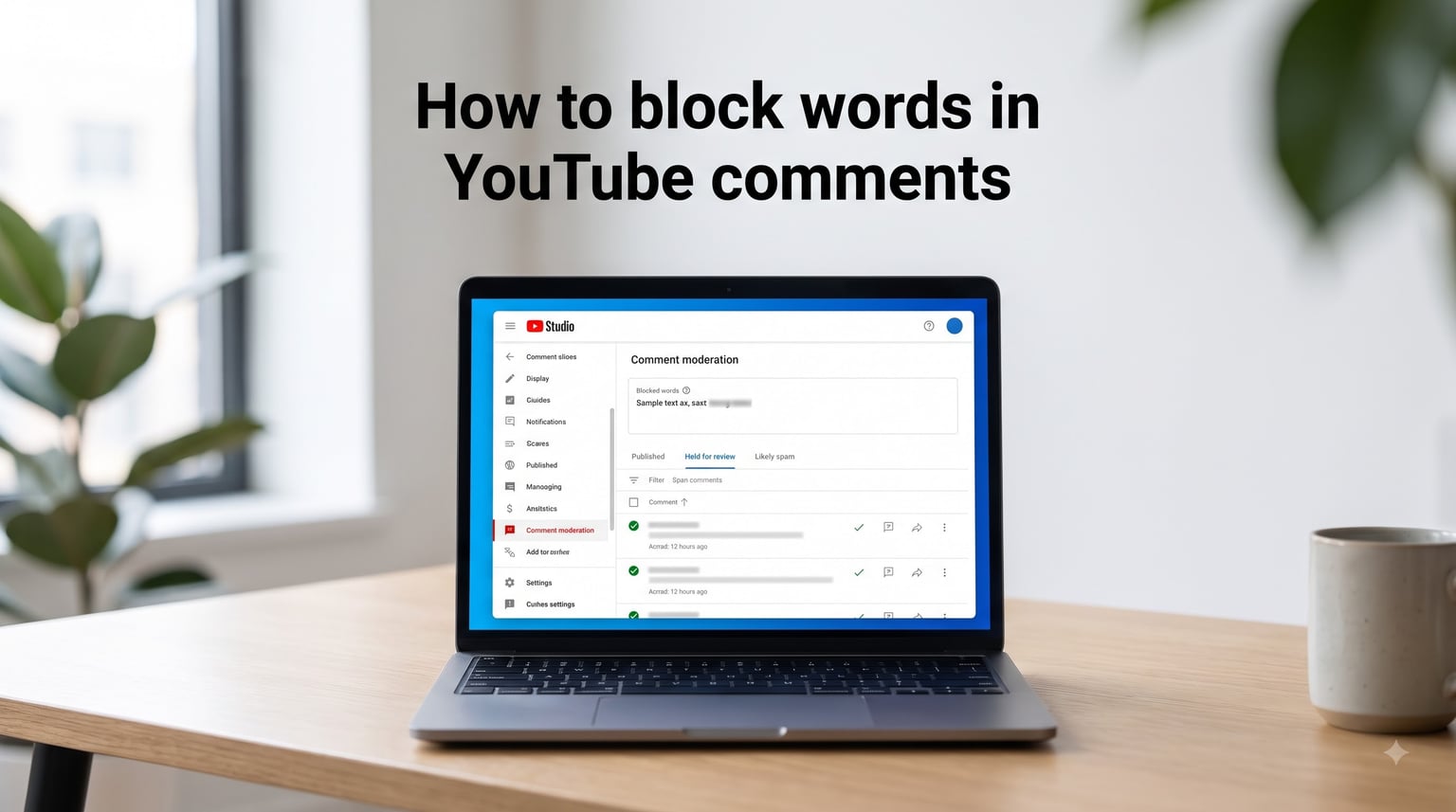 How to block words in YouTube comments