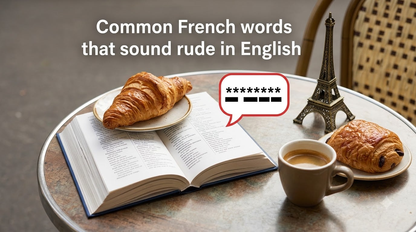 Common French words that sound rude in English