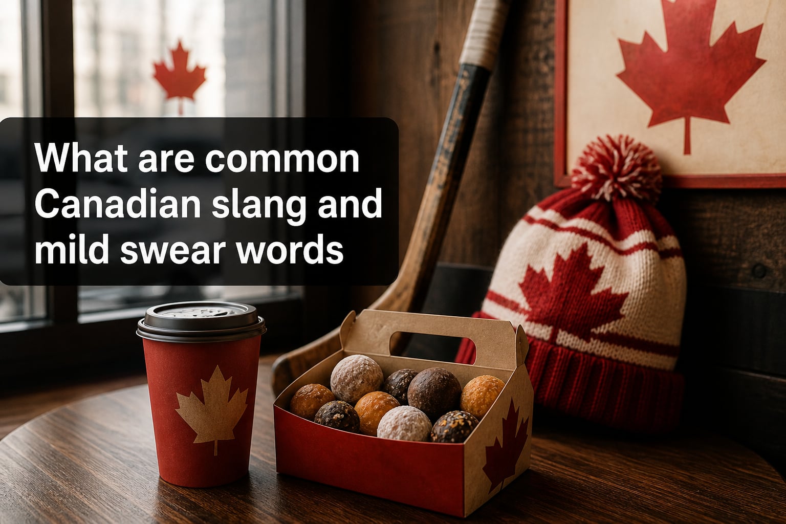 What are common Canadian slang and mild swear words