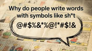 Why do people write words with symbols like sh*t