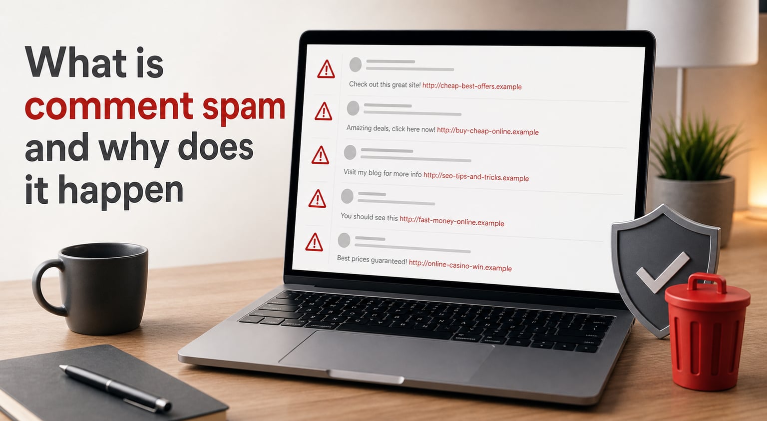 What is comment spam and why does it happen