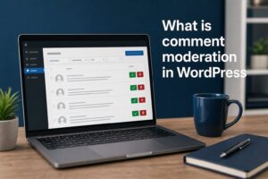 What is comment moderation in WordPress