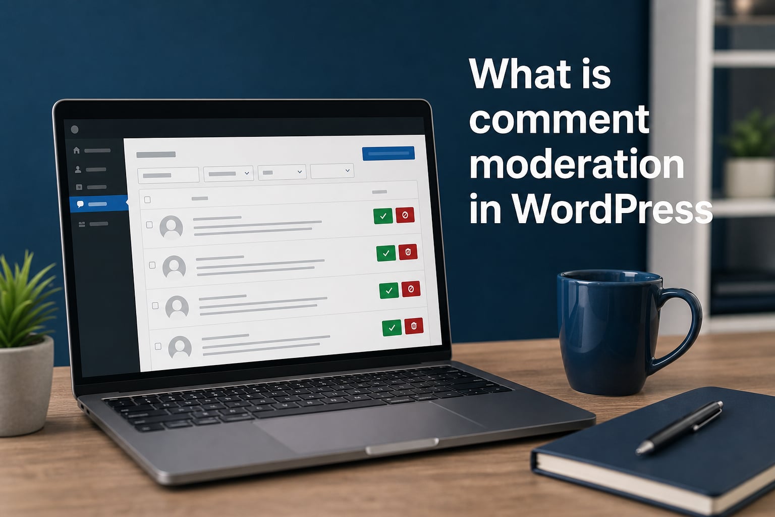 What is comment moderation in WordPress