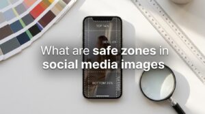 What are safe zones in social media images