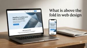 What is above the fold in web design
