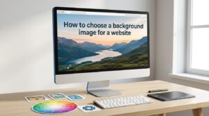 How to choose a background image for a website