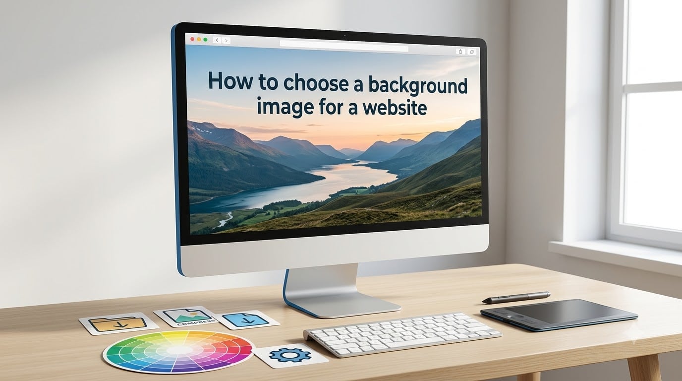 How to choose a background image for a website