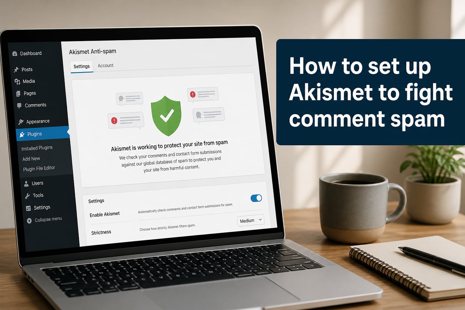 How to set up Akismet to fight comment spam