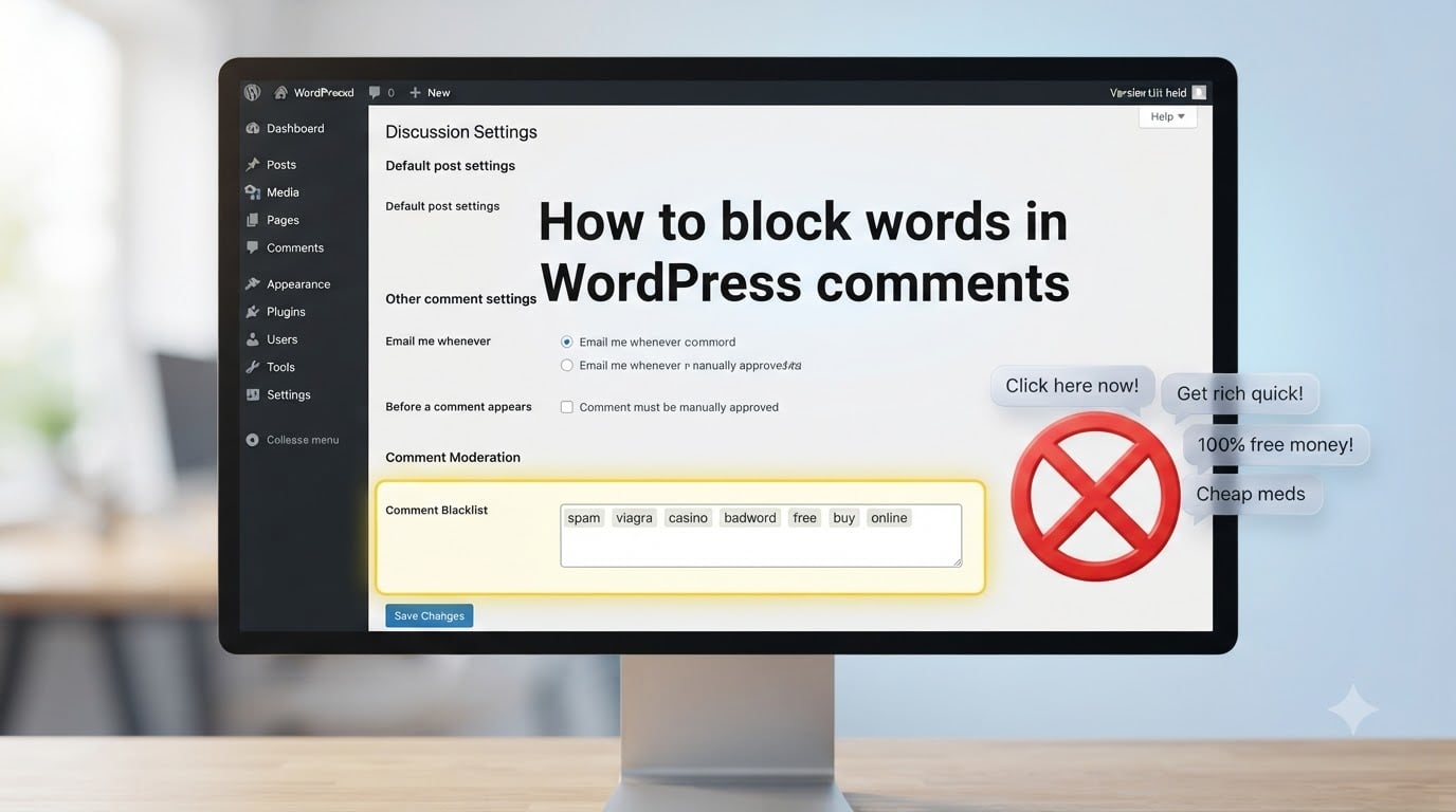 How to block words in WordPress comments
