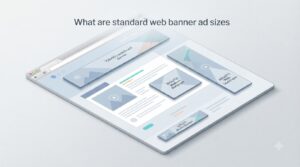 What are standard web banner ad sizes