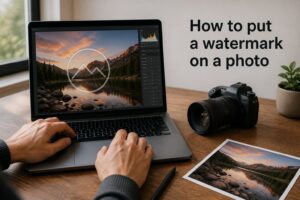 How to put a watermark on a photo