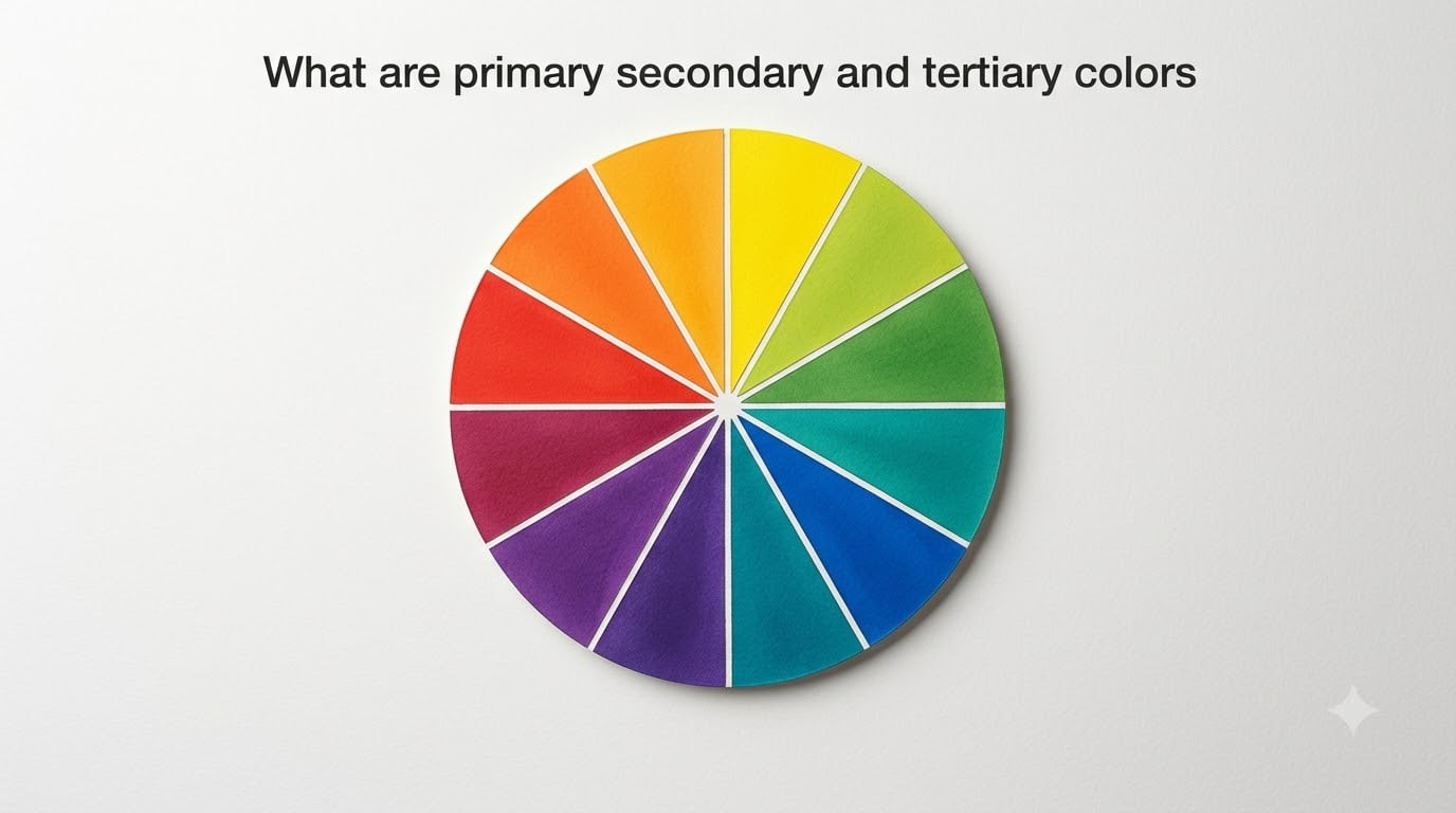 What are primary secondary and tertiary colors