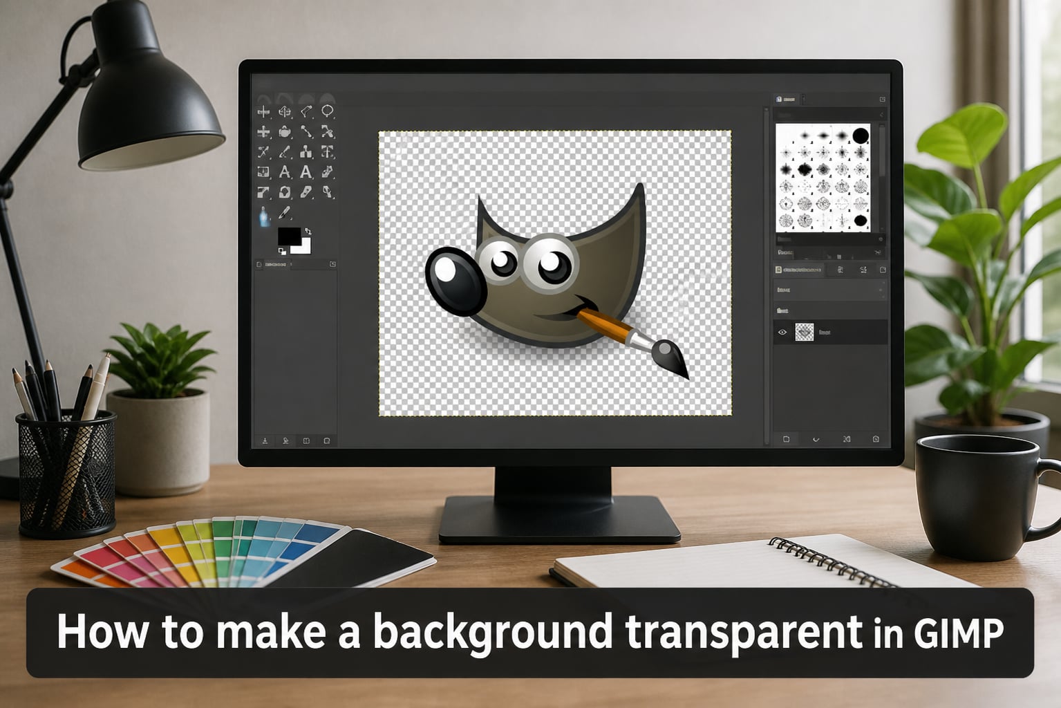 How to make a background transparent in GIMP