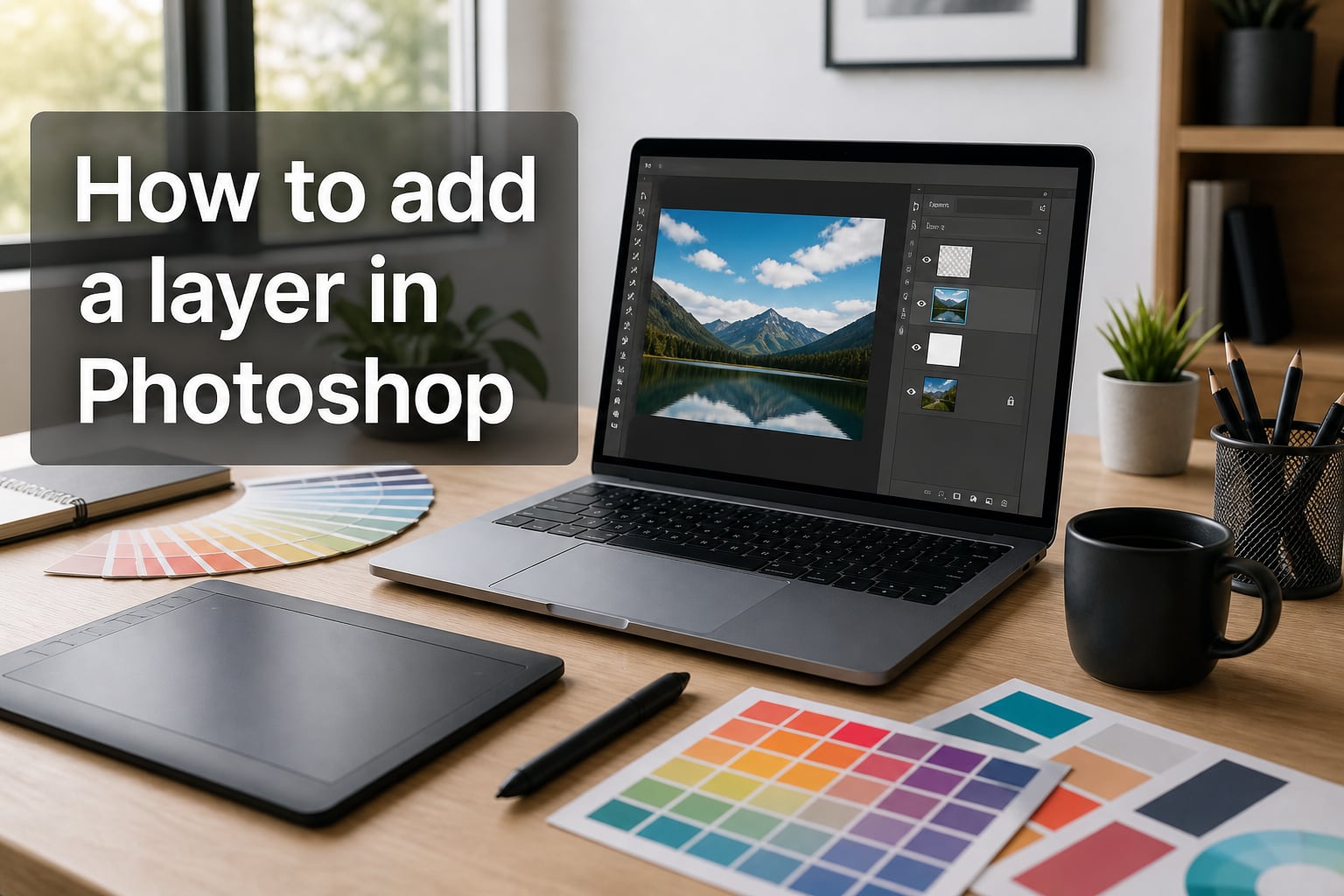 How to add a layer in Photoshop