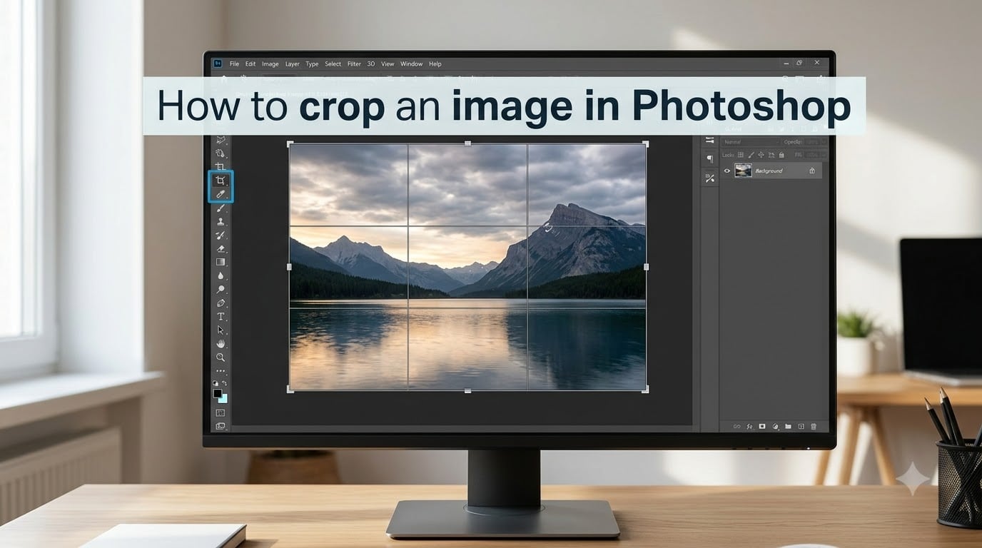 How to crop an image in Photoshop
