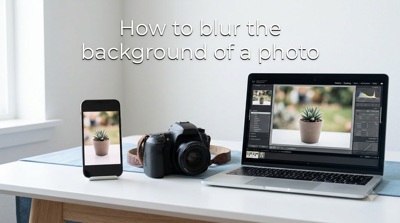 How to blur the background of a photo