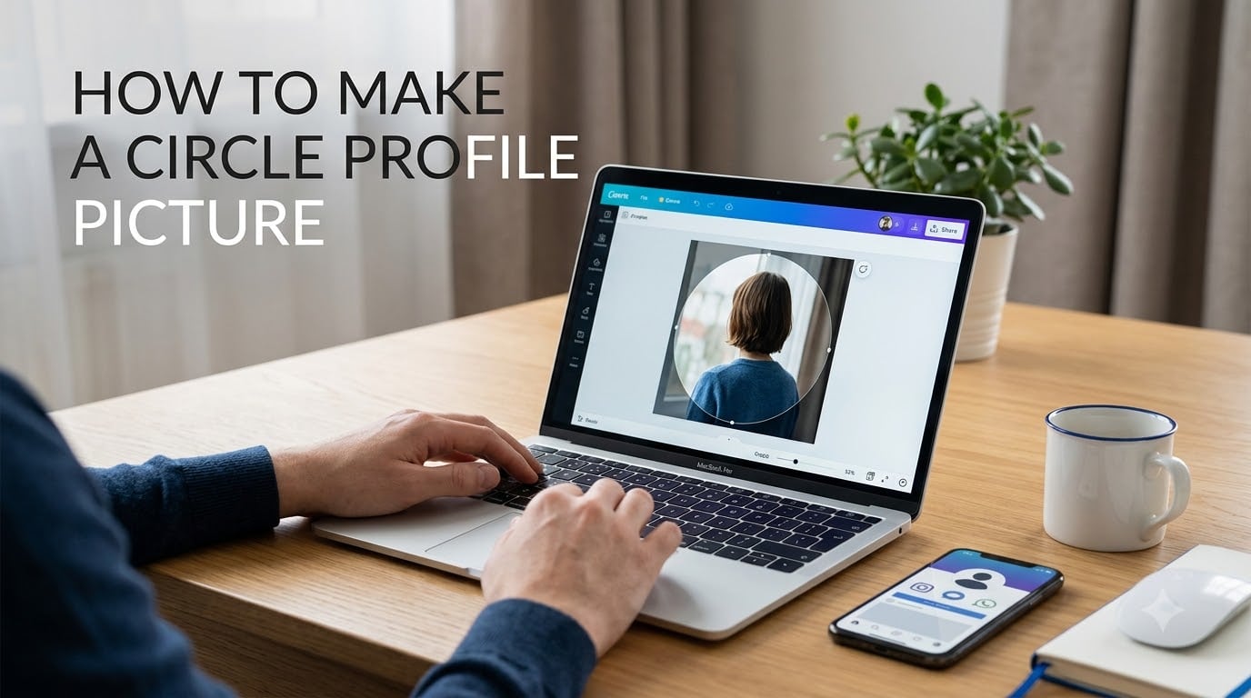 How to make a circle profile picture