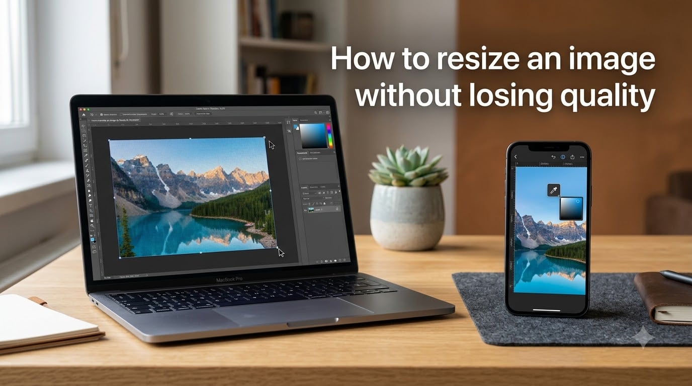 How to resize an image without losing quality