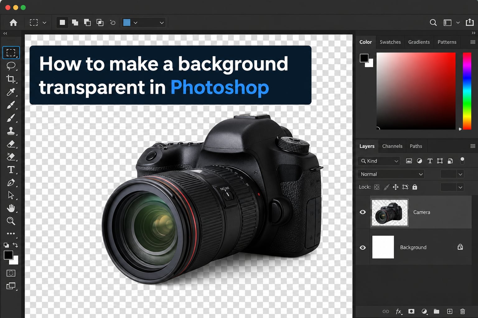 How to make a background transparent in Photoshop