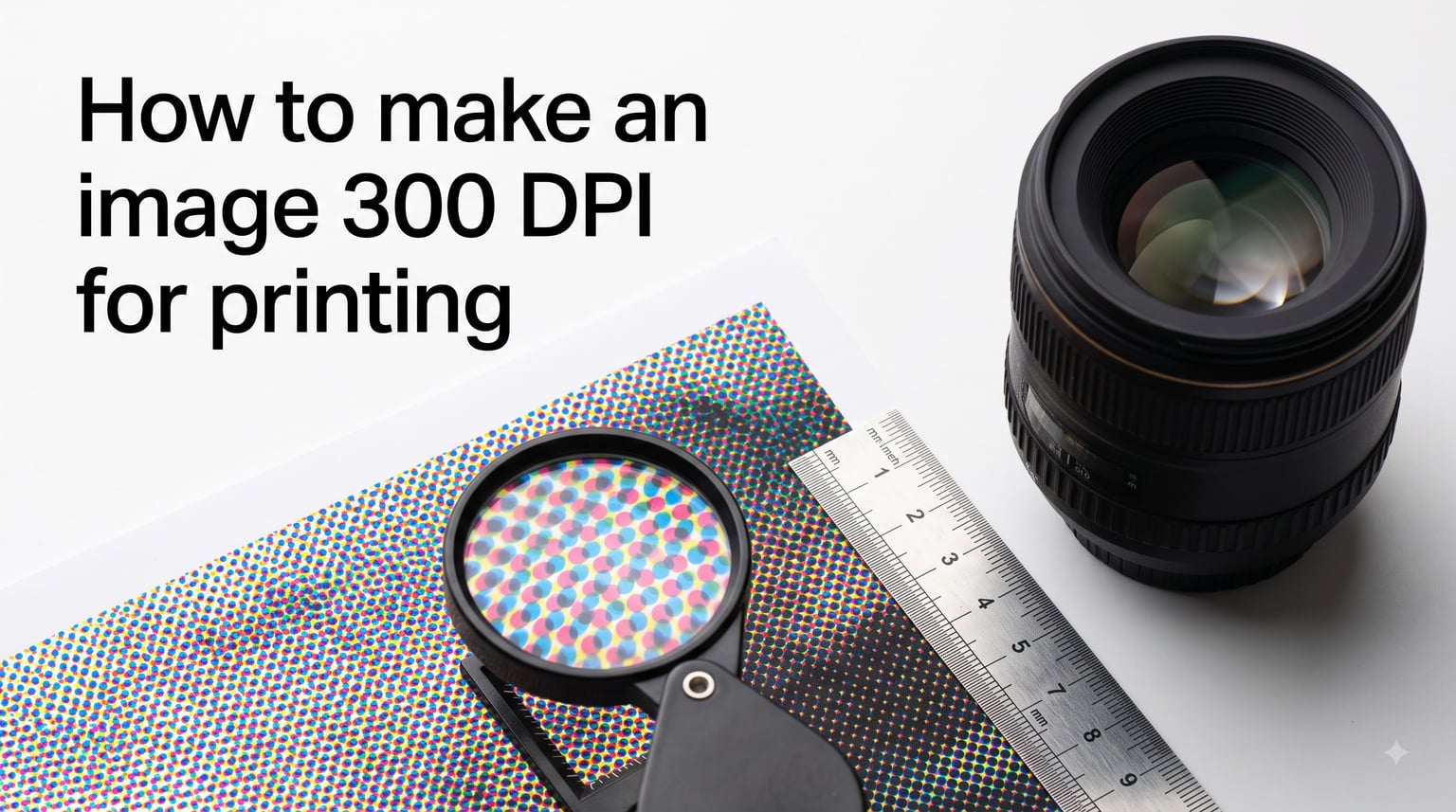 How to make an image 300 DPI for printing