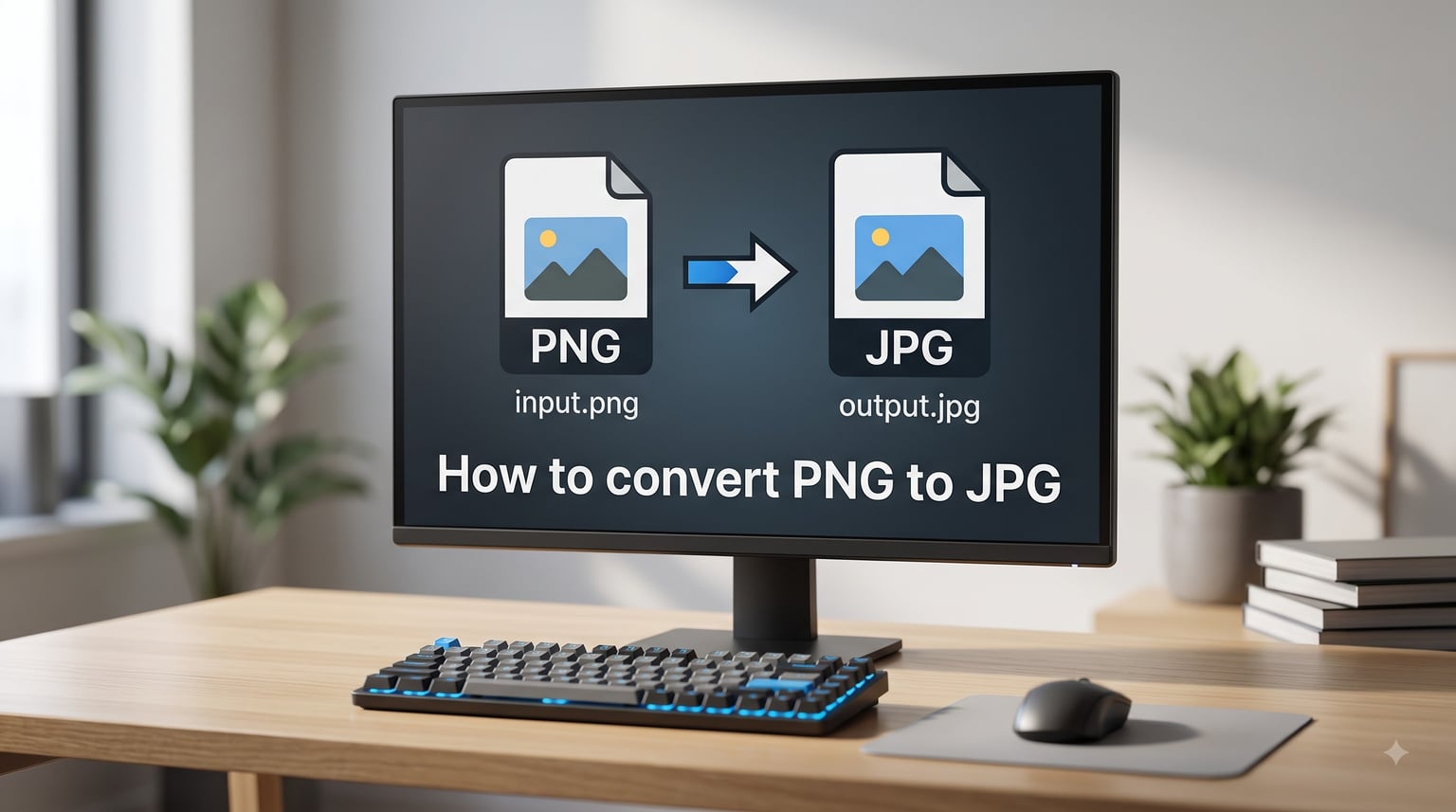 How to convert PNG to JPG
