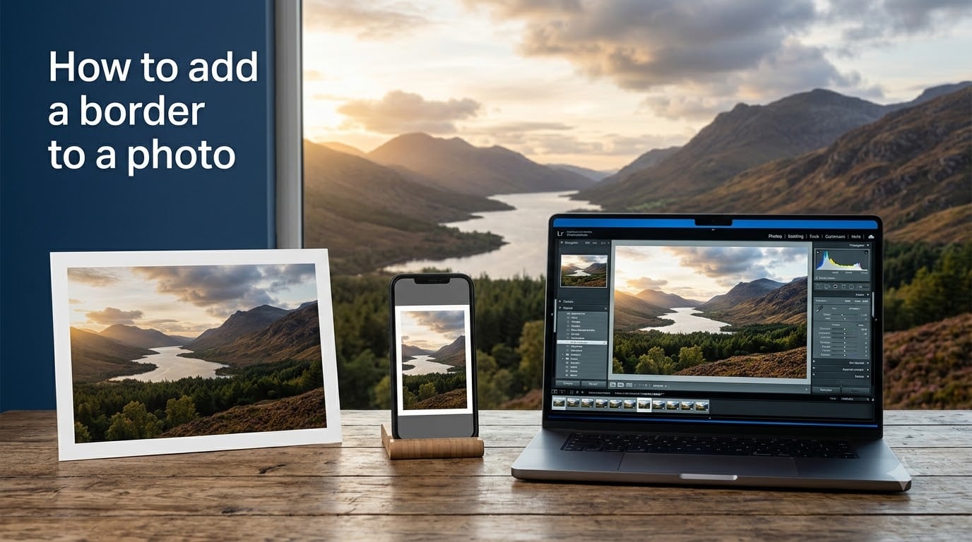How to add a border to a photo