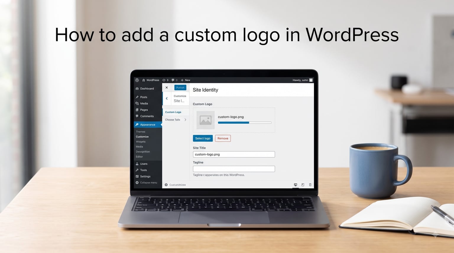 How to add a custom logo in WordPress