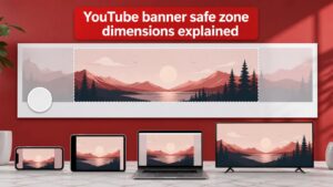 YouTube banner safe zone dimensions explained